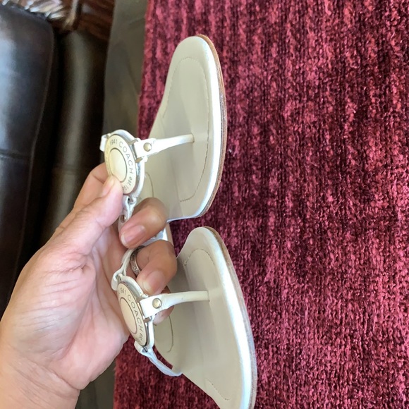 Coach Jules Made in Italy White Sandals Size 8 B - Picture 4 of 15